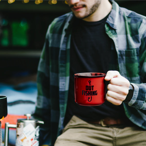 Pavilion Gift Company Out Fishing 18 Oz Mug