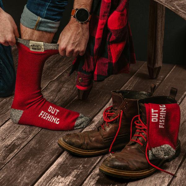Pavilion Gift Company Out Fishing Men's Socks