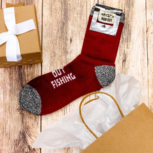 Pavilion Gift Company Out Fishing Men's Socks