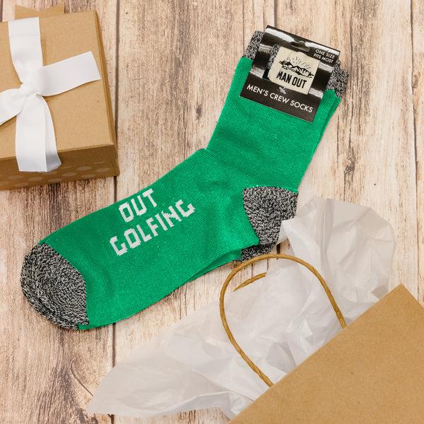 Pavilion Gift Company Out Golfing Men's Socks