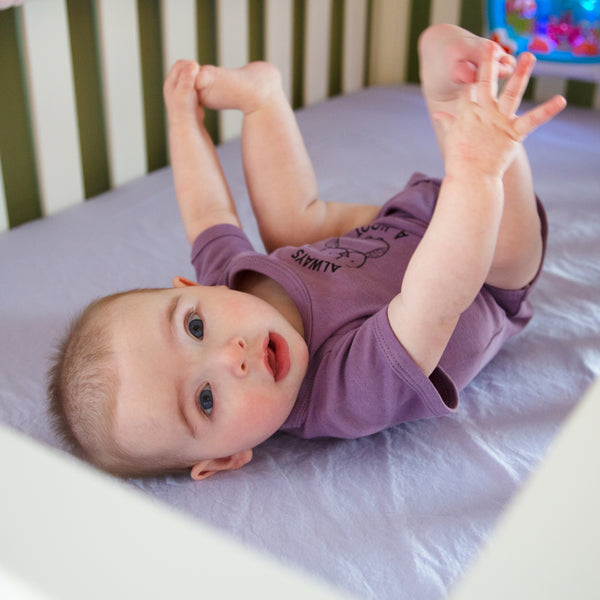 Pavilion Gift Company Owl 6-12 Months Plum Onesie