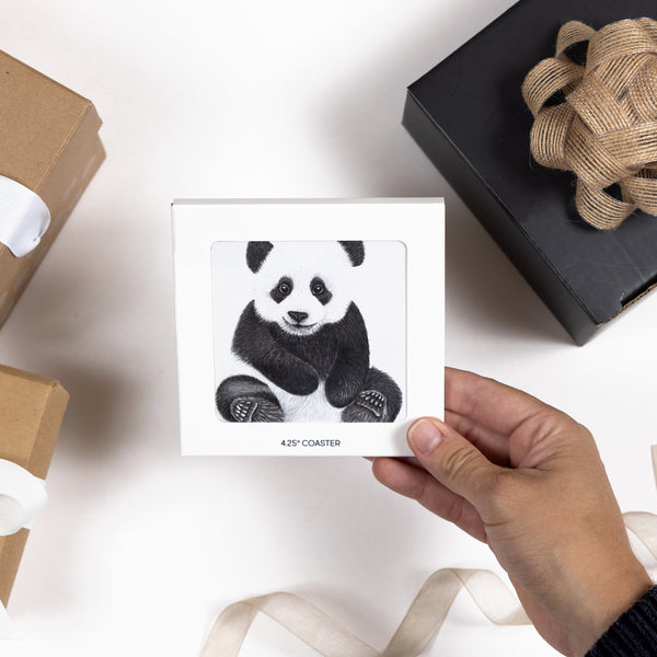 Pavilion Gift Company Panda 4.25" Coaster