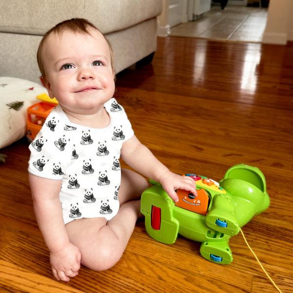 Pavilion Gift Company Pandas 0-6 Months Bodysuit