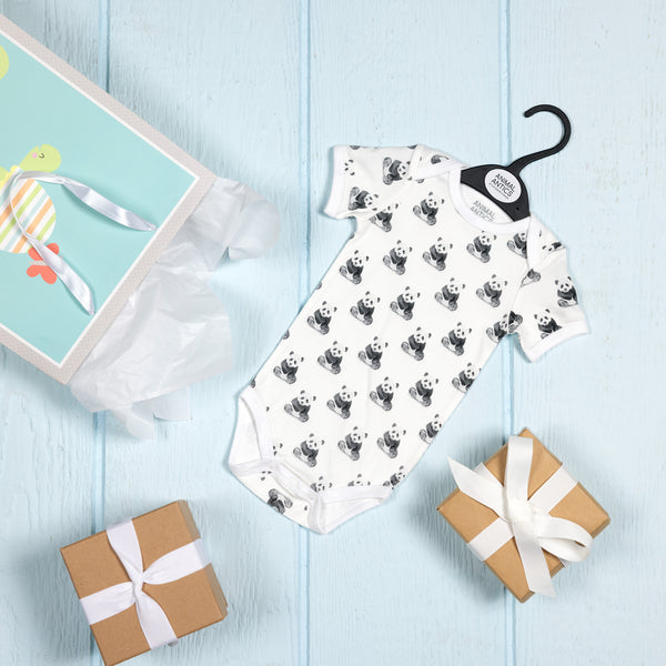 Pavilion Gift Company Pandas 0-6 Months Bodysuit