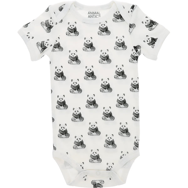 pavilion gift company Pandas 0-6 Months Bodysuit