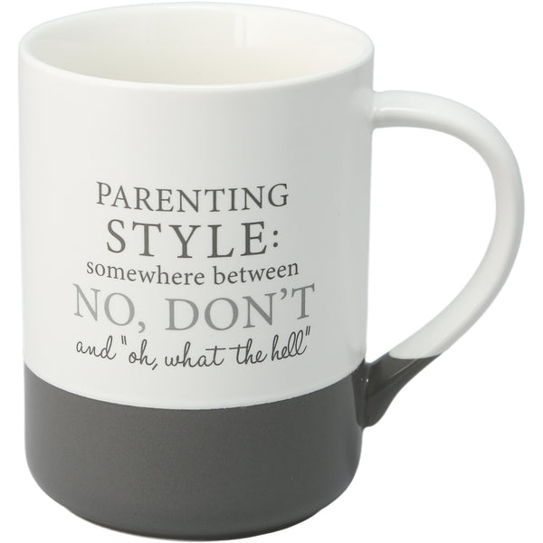 pavilion gift company Parenting Style 18 oz Mug
