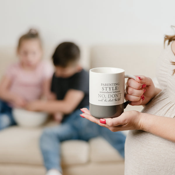 Pavilion Gift Company Parenting Style 18 Oz Mug