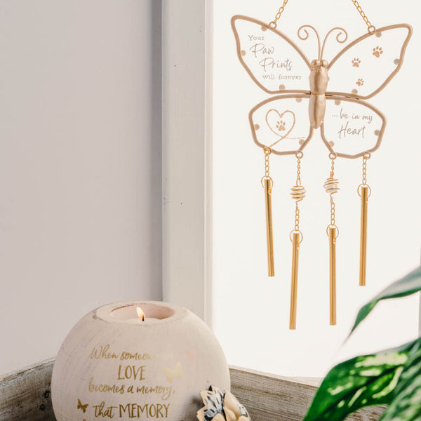 Pavilion Gift Company Pawprints 11.5" Windchime