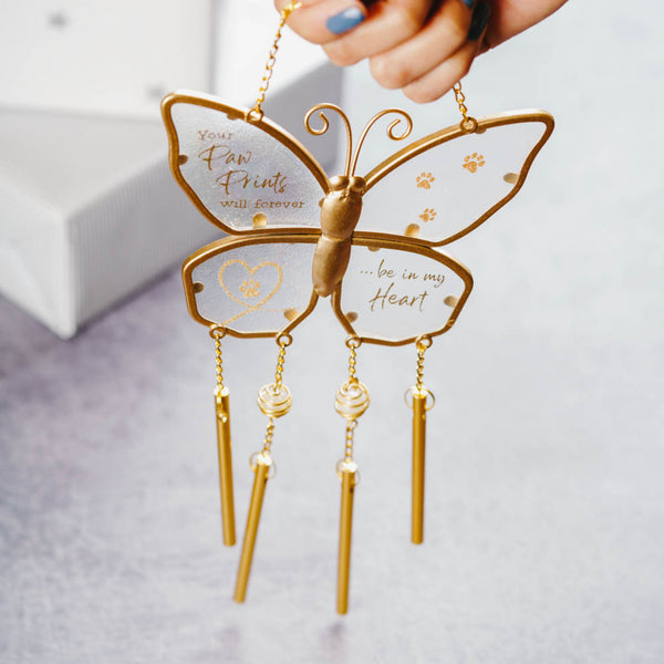 Pavilion Gift Company Pawprints 11.5" Windchime