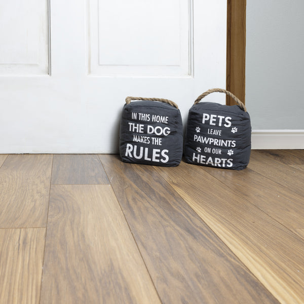 Pavilion Gift Company Pawprints 5" X 6" Door Stopper