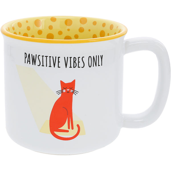pavilion gift company Pawsitive Vibes 18 oz Mug