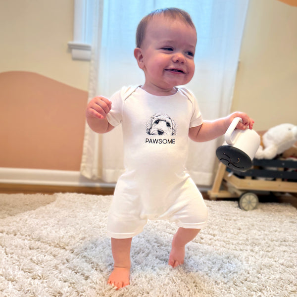 Pavilion Gift Company Pawsome 6-12 Months Romper