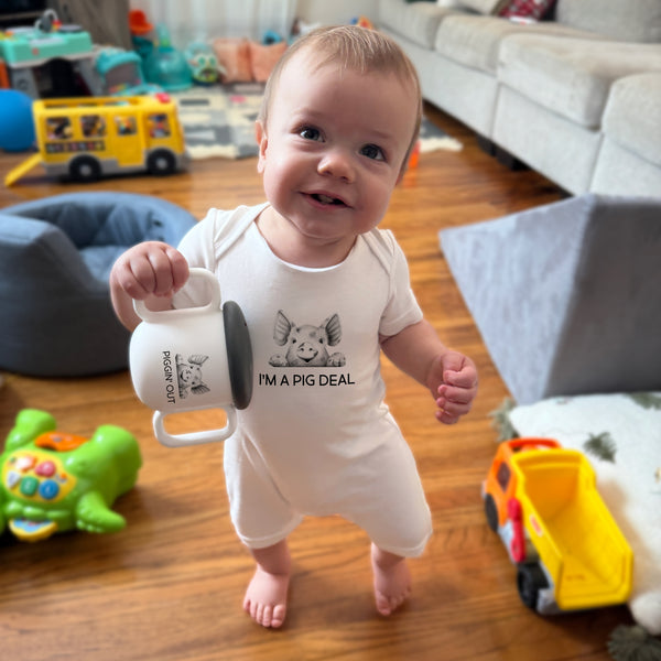 Pavilion Gift Company Pig Deal 12-24 Months Romper