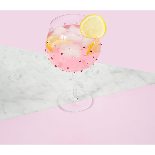 Pavilion Gift Company Pink 24 Oz Gemstone Glass