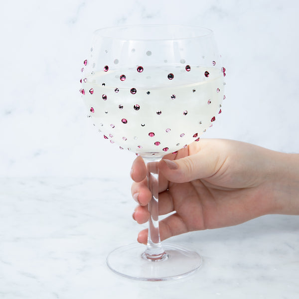 Pavilion Gift Company Pink 24 Oz Gemstone Glass