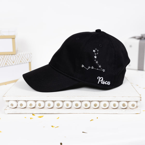 Pavilion Gift Company Pisces Black Adjustable Hat