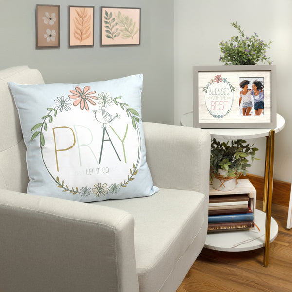 Pavilion Gift Company Pray 18" Square Throw Pillow