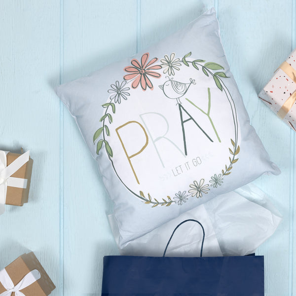 Pavilion Gift Company Pray 18" Square Throw Pillow
