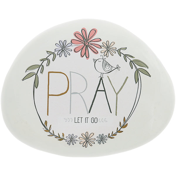 pavilion gift company Pray 4" Garden Stone