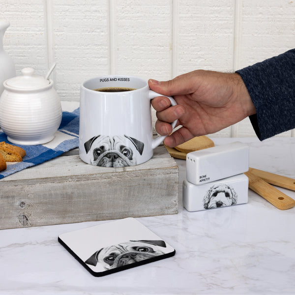 Pavilion Gift Company Pug 4.25" Coaster