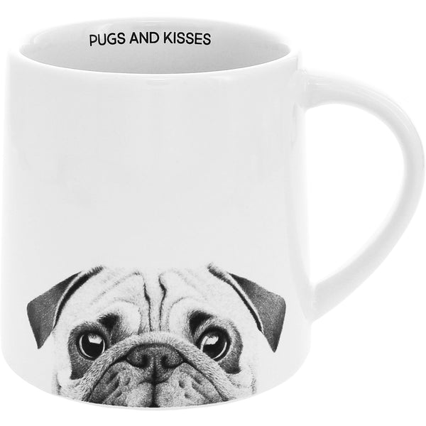 pavilion gift company Pugs & Kisses 17 oz Mug
