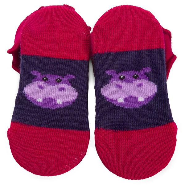Pavilion Gift Company Purple Hippo 0-12 Sock