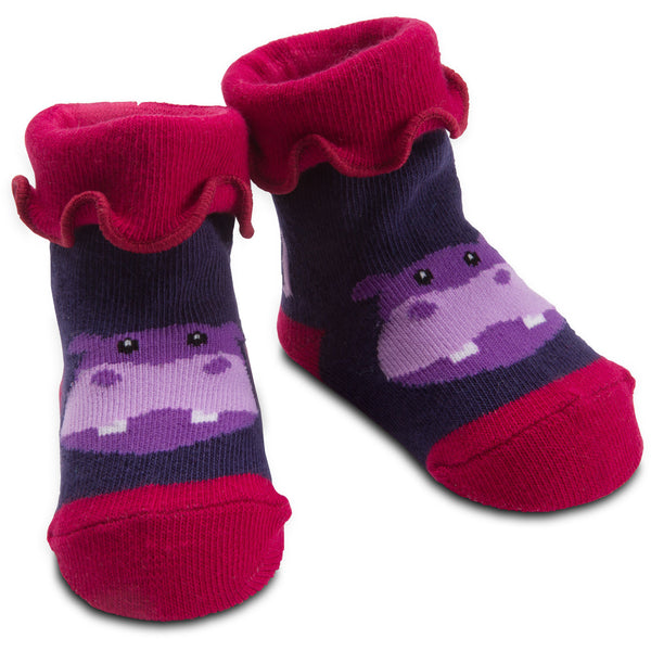 pavilion gift company Purple Hippo 0-12 Sock