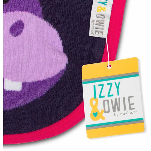 Pavilion Gift Company Purple Hippo Baby Bib