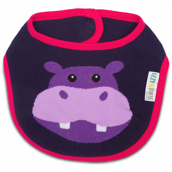 pavilion gift company Purple Hippo Baby Bib