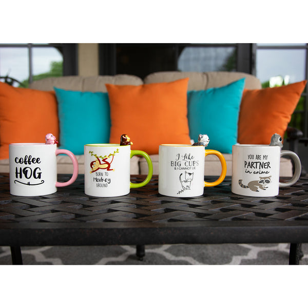 Pavilion Gift Company Raccoon 17 Oz Mug