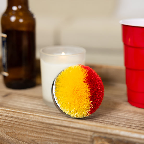 Pavilion Gift Company Red & Yellow 2.75" Pom Pom Lid