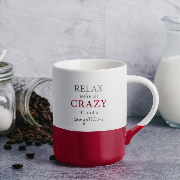 Pavilion Gift Company Relax Crazy 18 Oz Mug