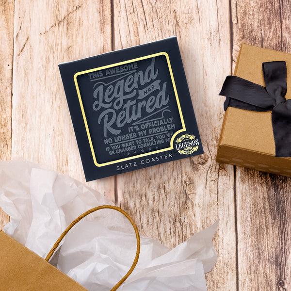 Pavilion Gift Company Retired 4" Slate Coaster