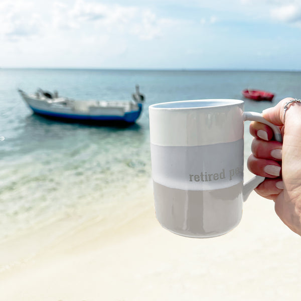 Pavilion Gift Company Retired People 18 Oz Mug