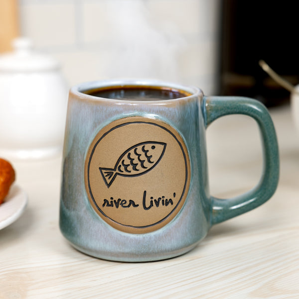 Pavilion Gift Company River Livin' 15 Oz Mug