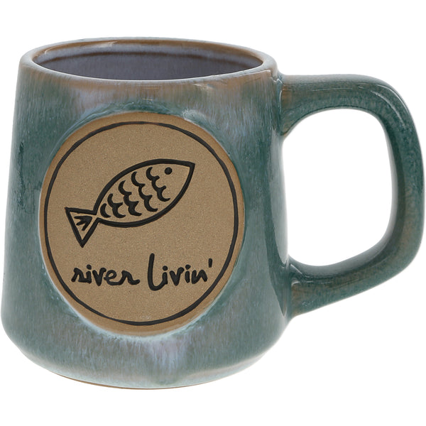 pavilion gift company River Livin' 15 oz Mug