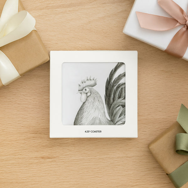 Pavilion Gift Company Rooster 4.25" Coaster