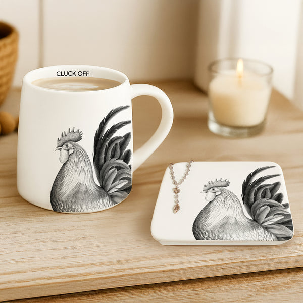 Pavilion Gift Company Rooster 4.25" Keepsake Dish