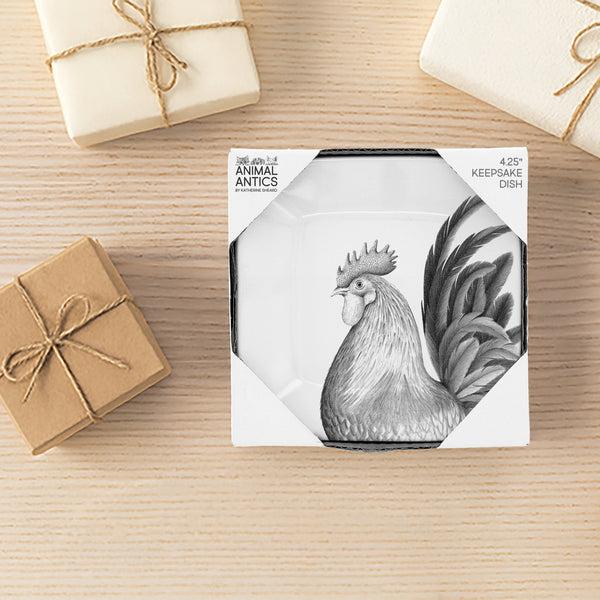 Pavilion Gift Company Rooster 4.25" Keepsake Dish