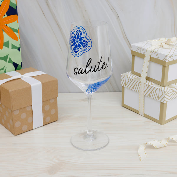 Pavilion Gift Company Salute 18 Oz Stemmed Glass