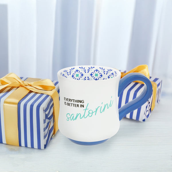 Pavilion Gift Company Santorini 16 Oz Mug