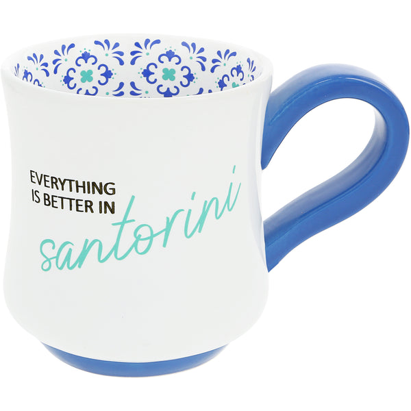 pavilion gift company Santorini 16 oz Mug