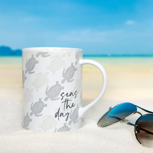 Pavilion Gift Company Seas The Day 18 Oz Mug