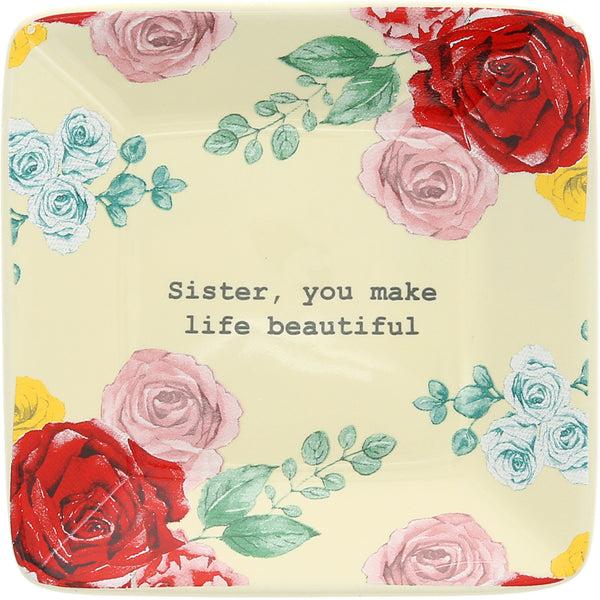 pavilion gift company Sister 3.5" Keepsake Dish