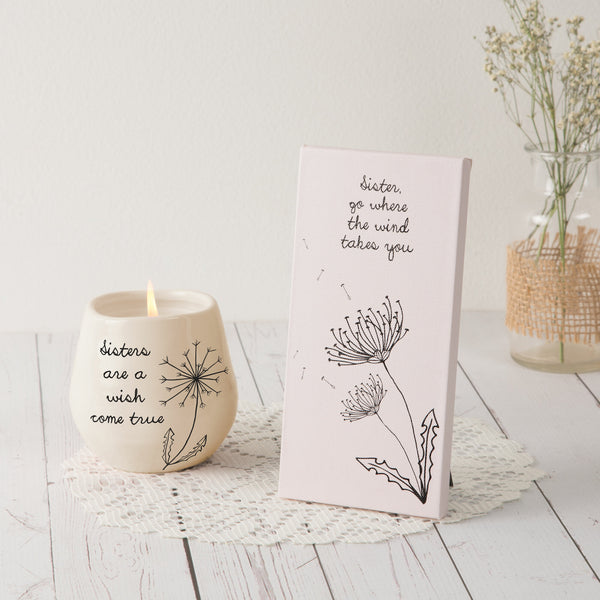 Pavilion Gift Company Sister 3.5" X 7" Canvas Plaque