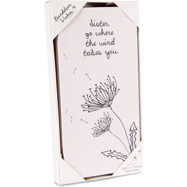 Pavilion Gift Company Sister 3.5" X 7" Canvas Plaque
