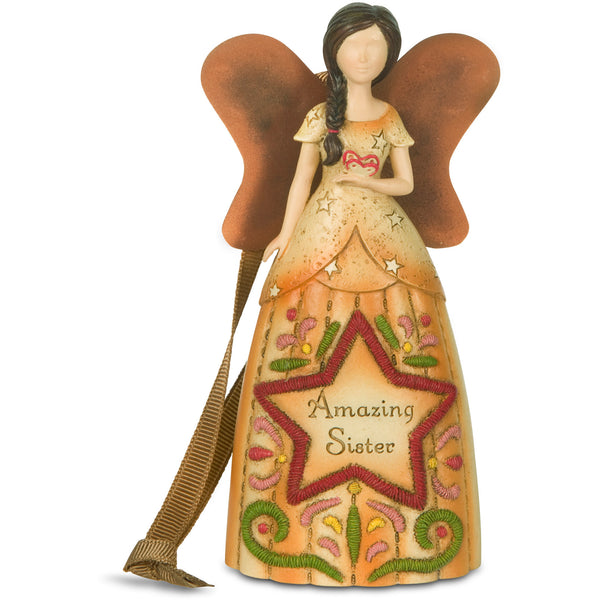 pavilion gift company Sister 4.5" Angel Ornament