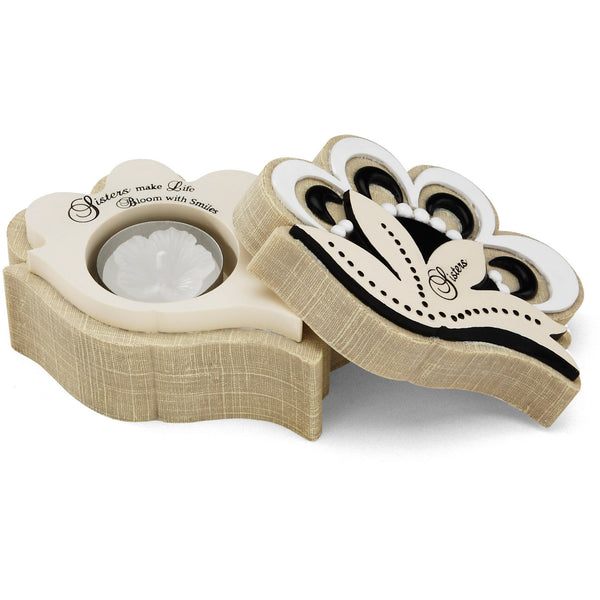 pavilion gift company Sister 4.5" x 2" Candle Holder