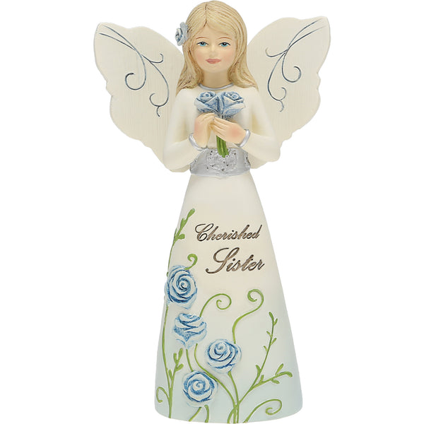 pavilion gift company Sister 5" Angel Holding Roses