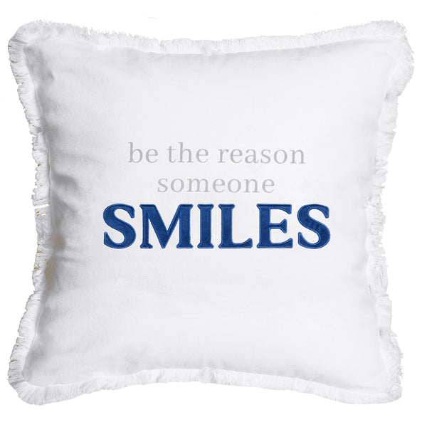 pavilion gift company Smiles 18" Throw Pillow Cover